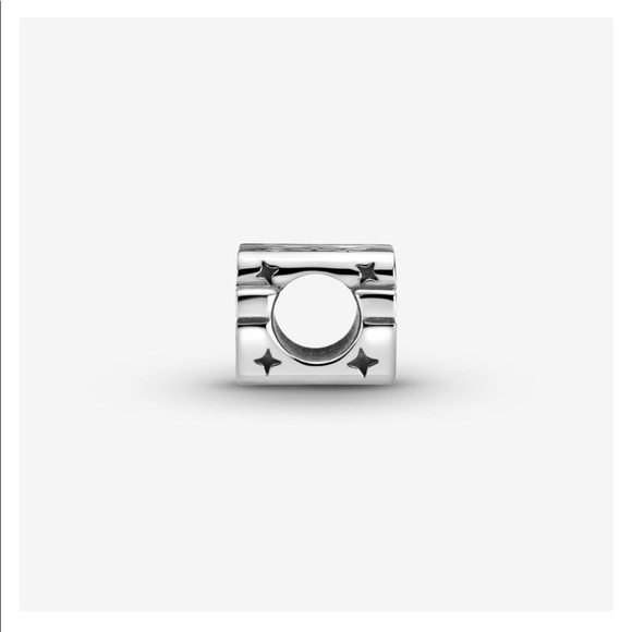 FIRM - Authentic Pandora Star Wars Silver 3D Logo Charm - Picture 6 of 11